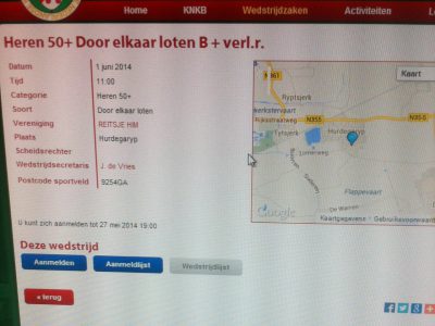 1 Juni Knkb Heren A en B 50+Wedstrijd