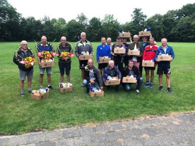 Henk Westerhoff  1e (KRANS!!)en Jelle Feenstra 2e Knkb 50+ in Tytsjerk